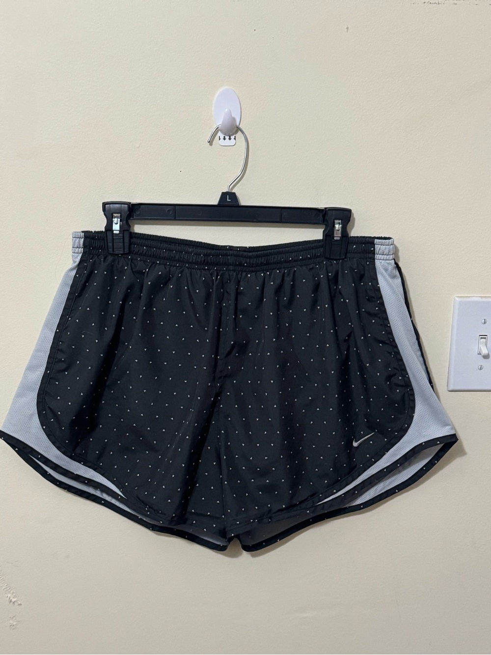 Nike Black Running Shorts with Gray Trim
